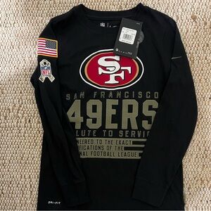 Youth Long Sleeve 49ers Nike T-shirt